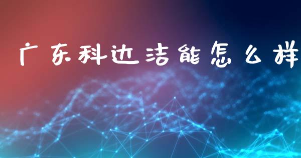 广东科达洁能怎么样_https://www.gongyisiwang.com_股指期货_第1张