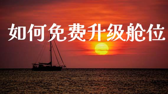 如何免费升级舱位_https://www.gongyisiwang.com_道指_第1张