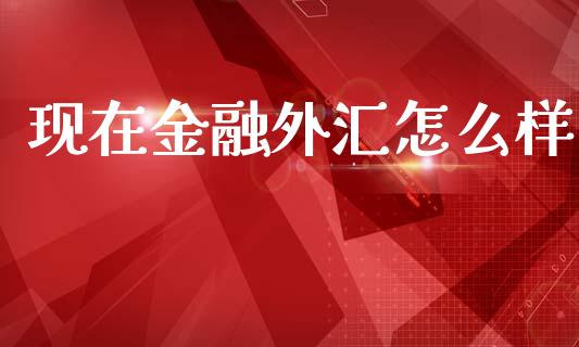 现在金融外汇怎么样_https://www.gongyisiwang.com_恒指期货_第1张