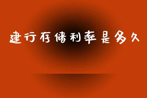 建行存储利率是多久_https://www.gongyisiwang.com_焦炭期货手续费_第1张