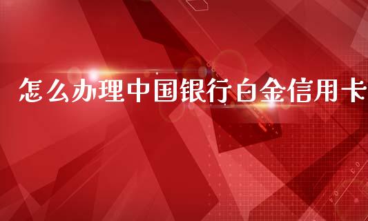 怎么办理中国银行白金信用卡_https://www.gongyisiwang.com_期货公司手续费排名_第1张