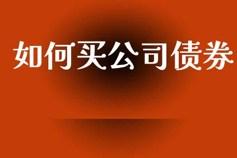 如何买公司债券_https://www.gongyisiwang.com_股指期货交易手续费_第1张