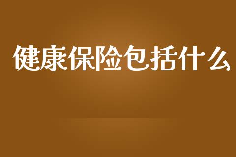 健康保险包括什么_https://www.gongyisiwang.com_股指期货交易手续费_第1张