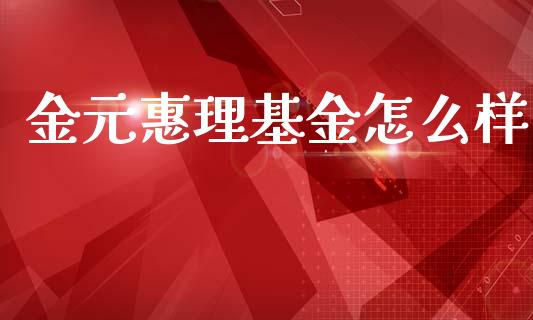 金元惠理基金怎么样_https://www.gongyisiwang.com_恒指期货_第1张