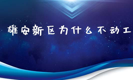 雄安新区为什么不动工_https://www.gongyisiwang.com_焦炭期货手续费_第1张