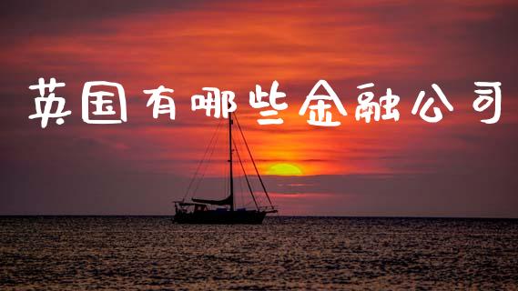英国有哪些金融公司_https://www.gongyisiwang.com_原油期货_第1张