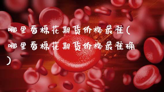 哪里看棉花期货价格最准(哪里看棉花期货价格最准确)_https://www.gongyisiwang.com_股指期货交易手续费_第1张