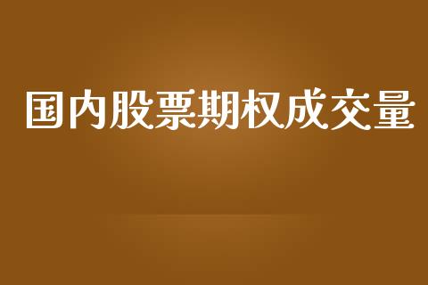 国内股票期权成交量_https://www.gongyisiwang.com_道指_第1张