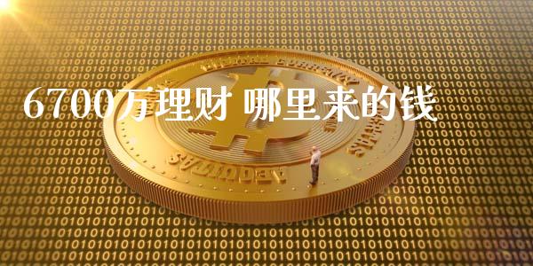 6700万理财 哪里来的钱_https://www.gongyisiwang.com_焦炭期货手续费_第1张