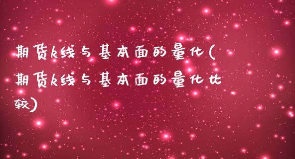 期货k线与基本面的量化(期货k线与基本面的量化比较)_https://www.gongyisiwang.com_焦炭期货手续费_第1张