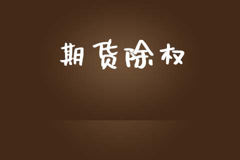 期货除权_https://www.gongyisiwang.com_恒指期货_第1张