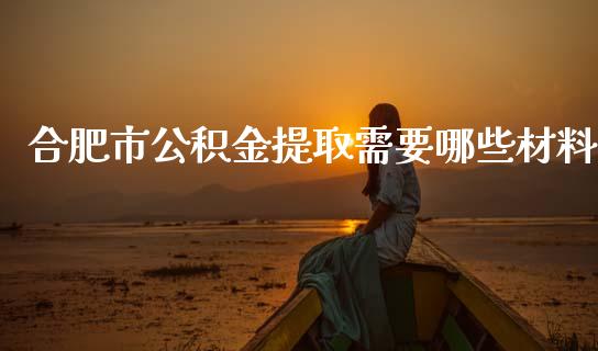 合肥市公积金提取需要哪些材料_https://www.gongyisiwang.com_原油期货_第1张