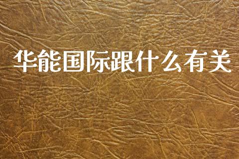 华能国际跟什么有关_https://www.gongyisiwang.com_焦炭期货手续费_第1张