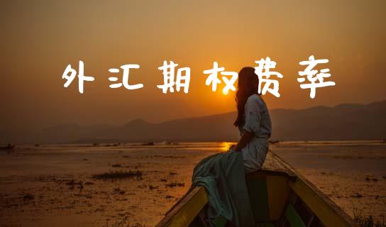 外汇期权费率_https://www.gongyisiwang.com_股指期货_第1张