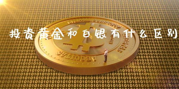 投资黄金和白银有什么区别_https://www.gongyisiwang.com_广发期货手续费_第1张