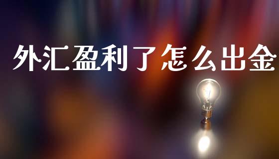 外汇盈利了怎么出金_https://www.gongyisiwang.com_原油期货_第1张
