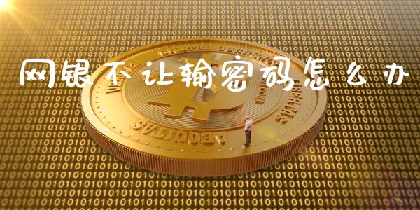 网银不让输密码怎么办_https://www.gongyisiwang.com_股指期货交易手续费_第1张