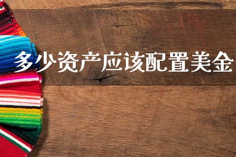多少资产应该配置美金_https://www.gongyisiwang.com_广发期货手续费_第1张