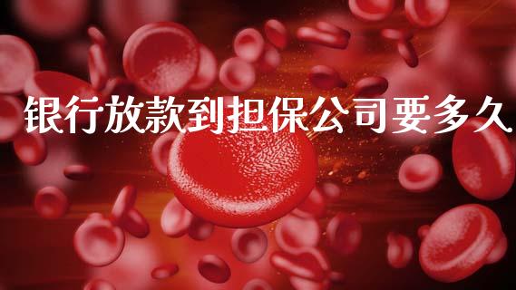 银行放款到担保公司要多久_https://www.gongyisiwang.com_股指期货_第1张