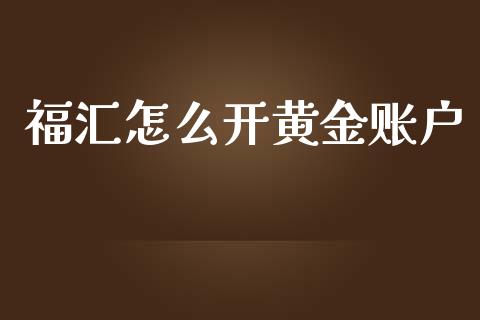 福汇怎么开黄金账户_https://www.gongyisiwang.com_广发期货手续费_第1张
