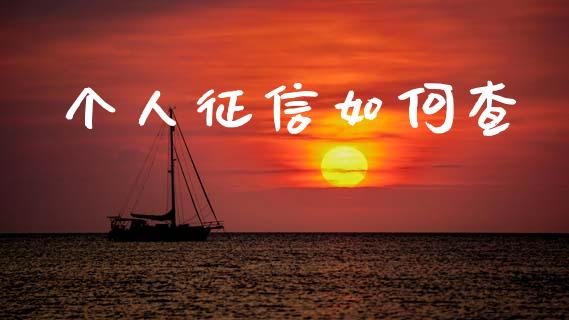 个人征信如何查_https://www.gongyisiwang.com_恒指期货_第1张