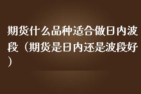 期货什么品种适合做日内波段（期货是日内还是波段好）_https://www.gongyisiwang.com_原油期货_第1张