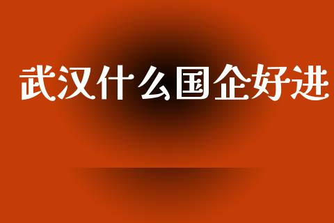 武汉什么国企好进_https://www.gongyisiwang.com_原油期货_第1张