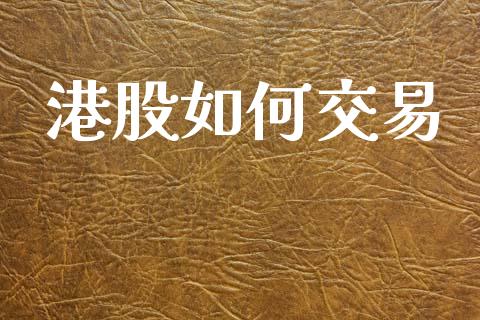 港股如何交易_https://www.gongyisiwang.com_广发期货手续费_第1张