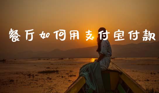 餐厅如何用支付宝付款_https://www.gongyisiwang.com_道指_第1张