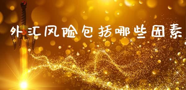 外汇风险包括哪些因素_https://www.gongyisiwang.com_原油期货_第1张