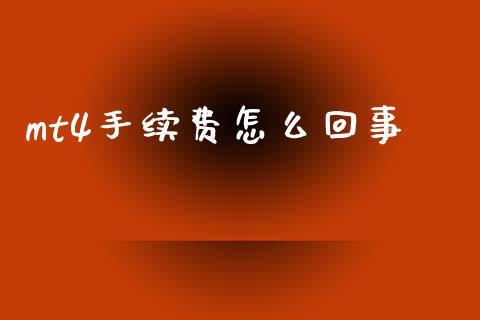 mt4手续费怎么回事_https://www.gongyisiwang.com_股指期货_第1张