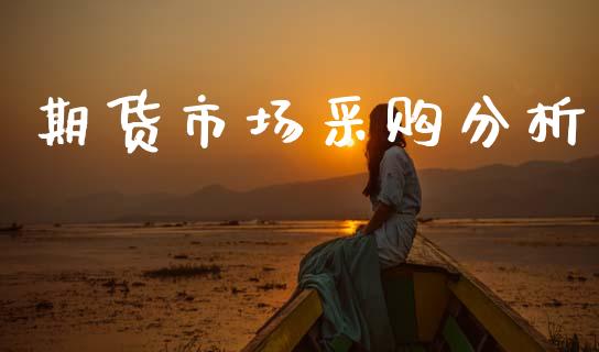 期货市场采购分析_https://www.gongyisiwang.com_股指期货_第1张