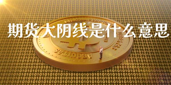 期货大阴线是什么意思_https://www.gongyisiwang.com_股指期货_第1张