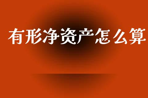 有形净资产怎么算_https://www.gongyisiwang.com_恒指期货_第1张