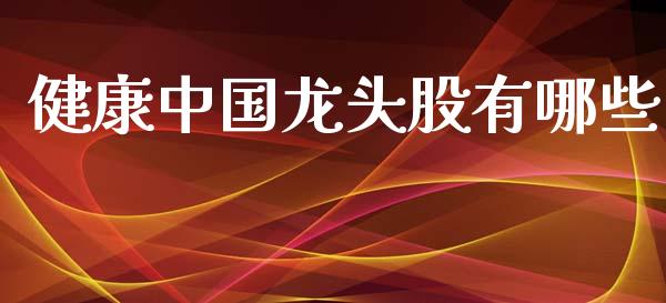 健康中国龙头股有哪些_https://www.gongyisiwang.com_股指期货交易手续费_第1张