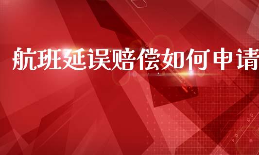 航班延误赔偿如何申请_https://www.gongyisiwang.com_广发期货手续费_第1张