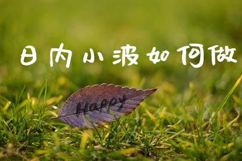 日内小波如何做_https://www.gongyisiwang.com_股指期货_第1张