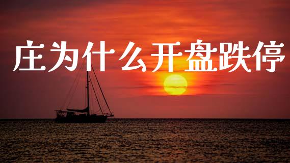 庄为什么开盘跌停_https://www.gongyisiwang.com_原油期货_第1张