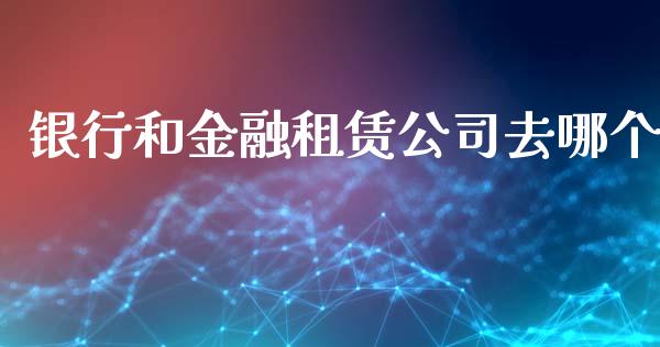 银行和金融租赁公司去哪个_https://www.gongyisiwang.com_道指_第1张