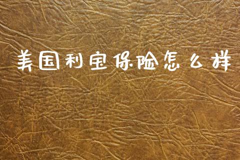 美国利宝保险怎么样_https://www.gongyisiwang.com_原油期货_第1张