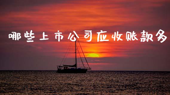 哪些上市公司应收账款多_https://www.gongyisiwang.com_道指_第1张
