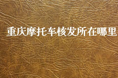 重庆摩托车核发所在哪里_https://www.gongyisiwang.com_焦炭期货手续费_第1张
