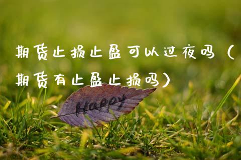 期货止损止盈可以过夜吗（期货有止盈止损吗）_https://www.gongyisiwang.com_期货公司手续费排名_第1张
