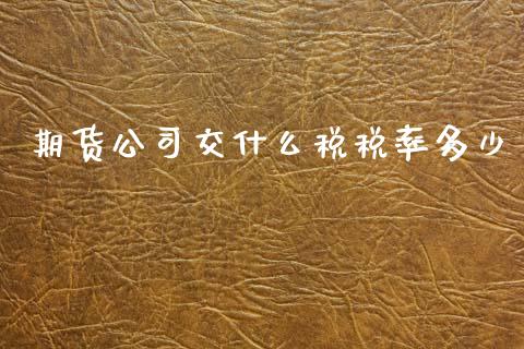 期货公司交什么税税率多少_https://www.gongyisiwang.com_期货公司手续费排名_第1张