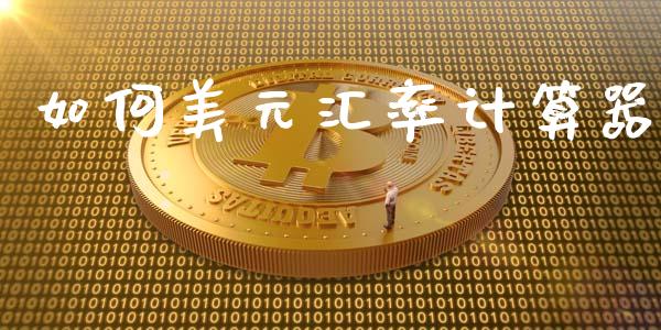 如何美元汇率计算器_https://www.gongyisiwang.com_股指期货交易手续费_第1张