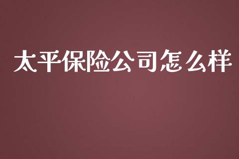 太平保险公司怎么样_https://www.gongyisiwang.com_道指_第1张