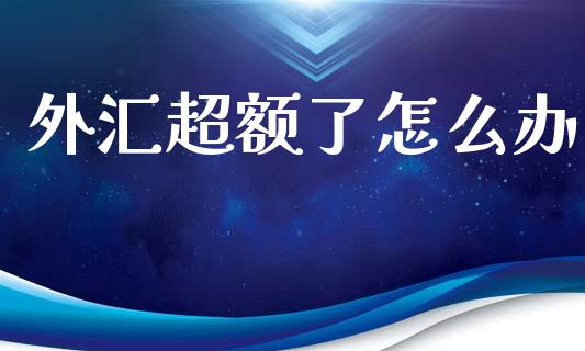 外汇超额了怎么办_https://www.gongyisiwang.com_恒指期货_第1张