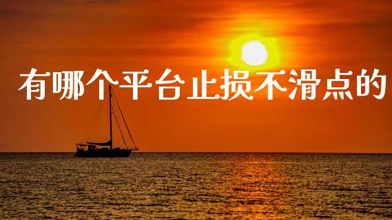 有哪个平台止损不滑点的_https://www.gongyisiwang.com_原油期货_第1张