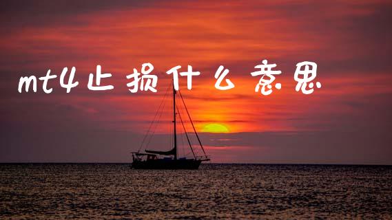 mt4止损什么意思_https://www.gongyisiwang.com_广发期货手续费_第1张