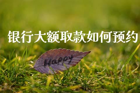 银行大额取款如何预约_https://www.gongyisiwang.com_道指_第1张
